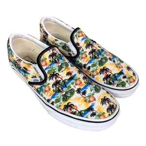 Vans Tropical Print Slip-On Shoes - Multicolor